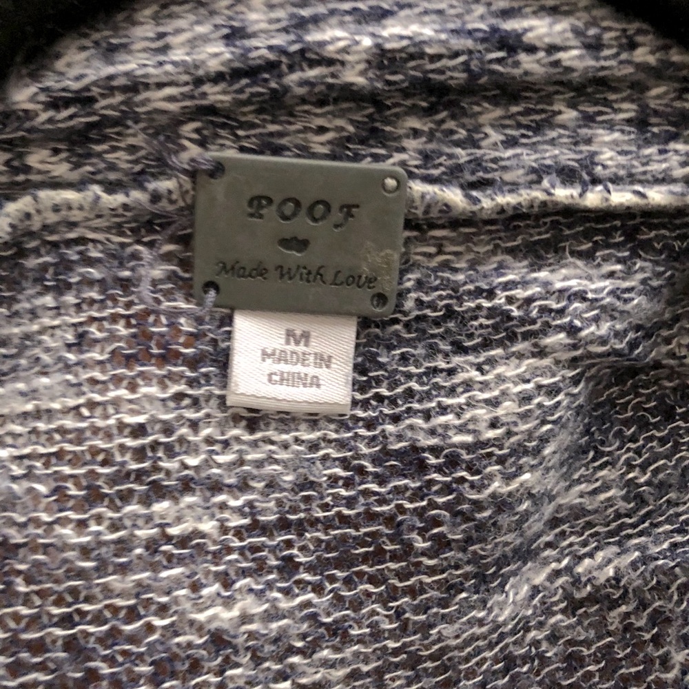 Navy/white marl sweater cardigan